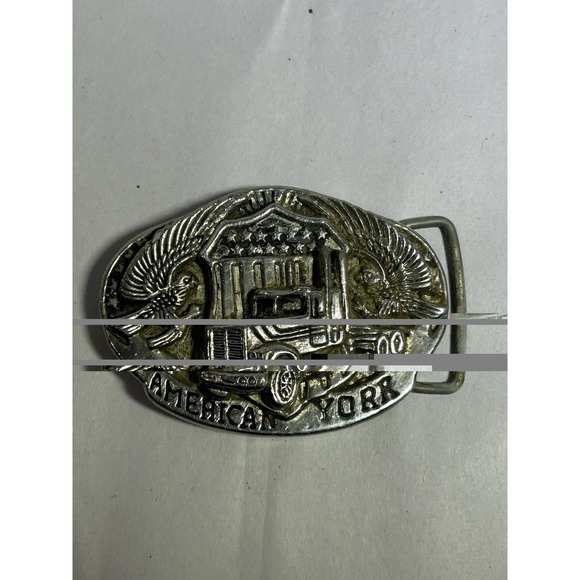American Apparel Other - Vintage American Ameria York Semi Eagle USA Belt Buckle Men Shield